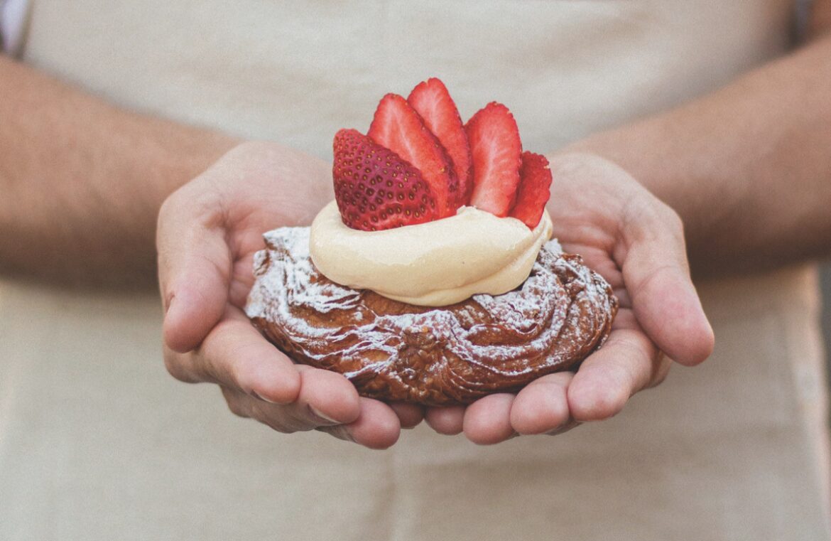 The Baker's Duck Strawberry Cheesecake Danish is so popular it's estimated one is sold every six minutes