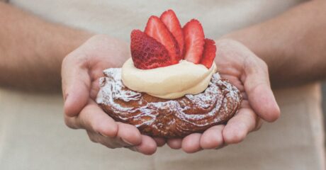 The Baker's Duck Strawberry Cheesecake Danish is so popular it's estimated one is sold every six minutes