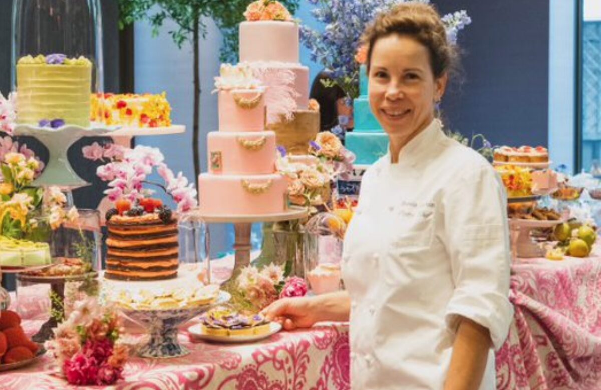 Rhonda with some of her creations